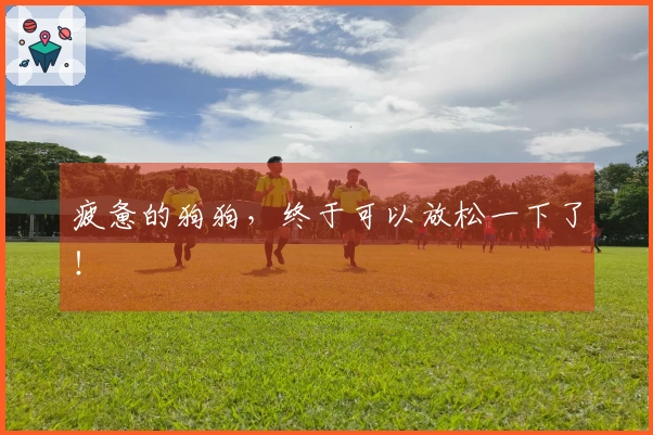 疲惫的狗狗，终于可以放松一下了！